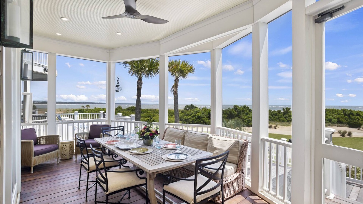 Ocean Point House | Ocean View Home in Gated Wild Dunes on Golf Course & Pool Access!