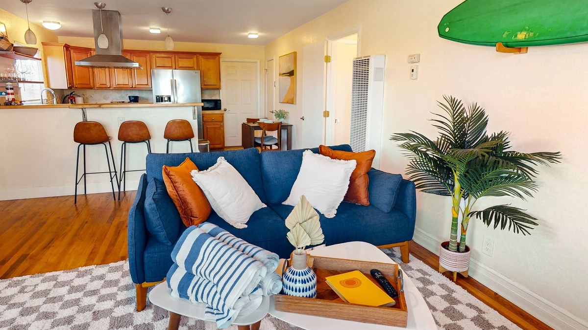 Seaside House | Ocean-view home in great location with backyard deck, grill, streaming, & W/D