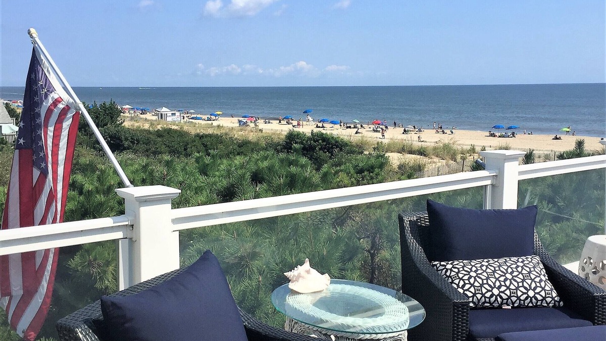 Dewey Beach House | Ocean View Ocean Block House Sleeps 16 Pool Table
