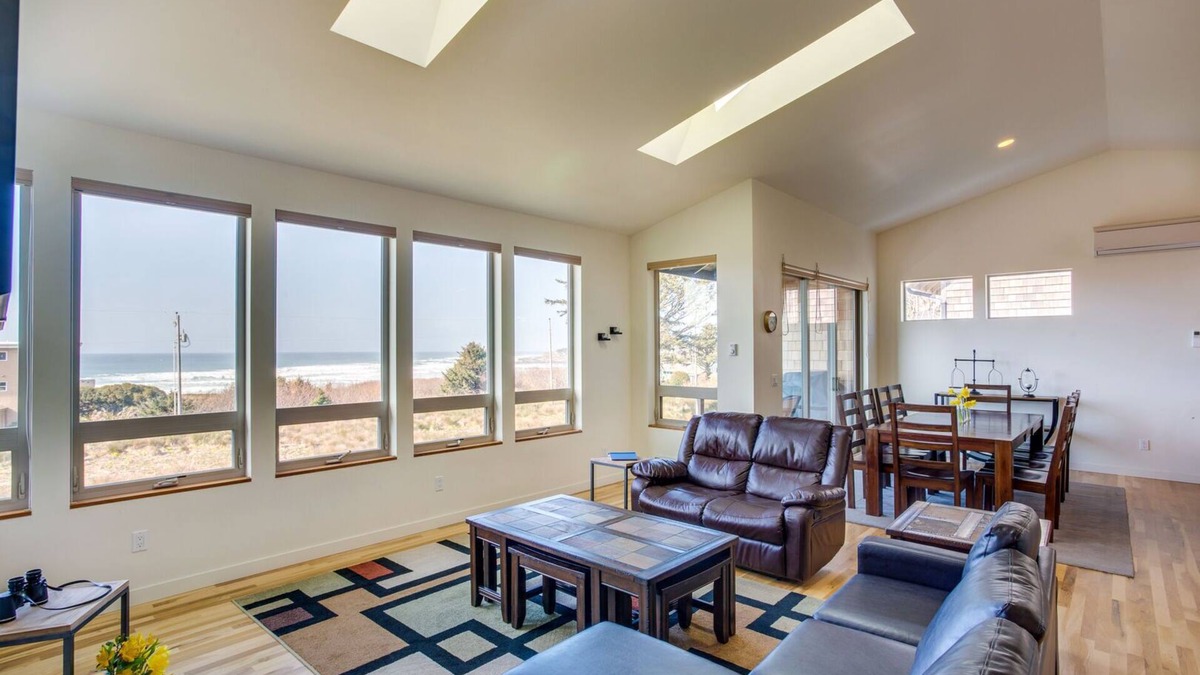 Yachats House | Ocean View of Rocky Shore! Dog Friendly! Yachats!