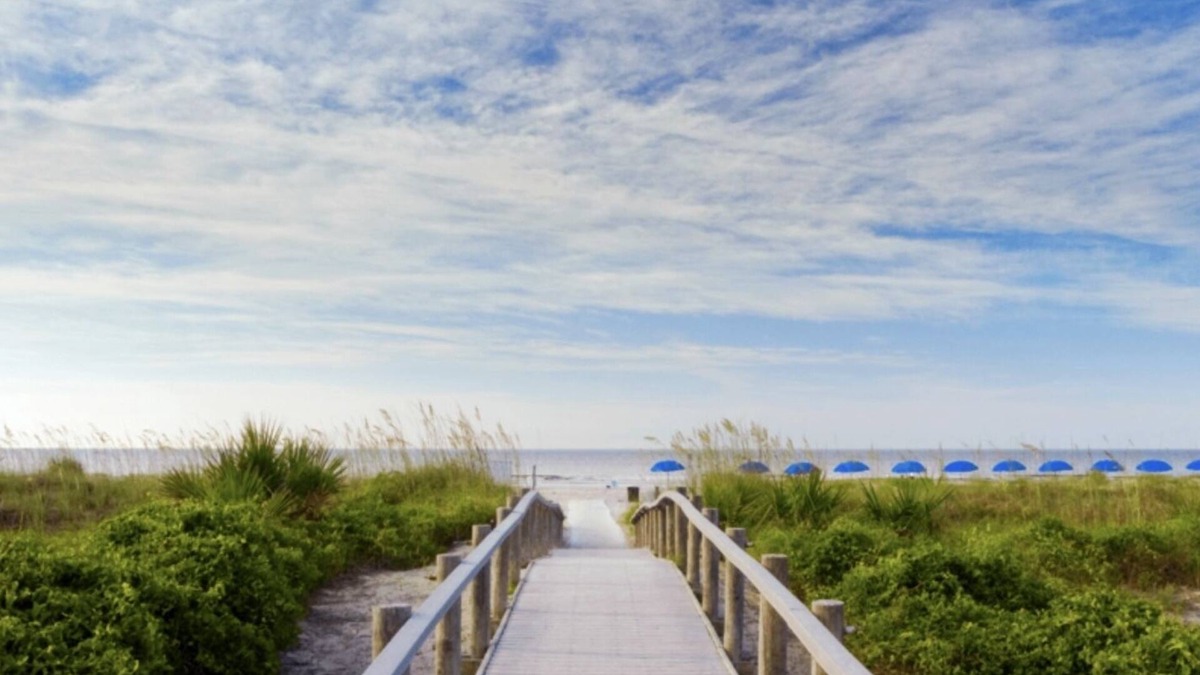 Folly Field Condo | Ocean View! Remodeled! Just Steps to the Beach, large pool and Bar. Gated resort