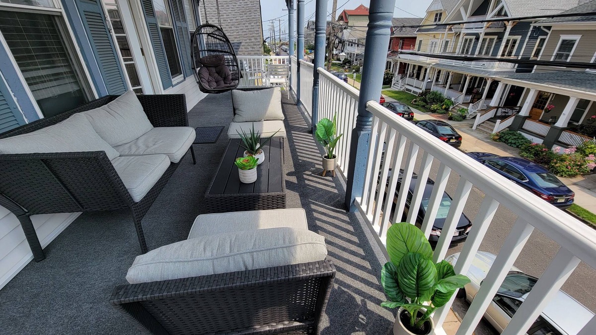 Ocean Grove Condo | Ocean View Spacious Balcony, 3 Minutes to OG Beach, Steps from Asbury Park