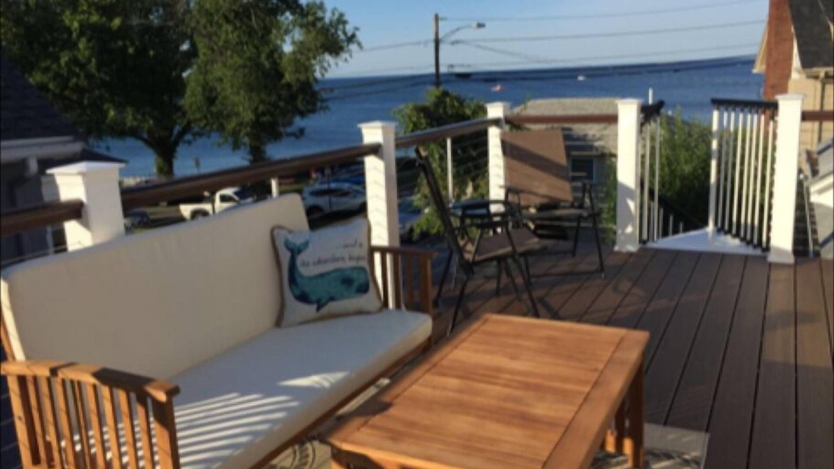 Rockport House | Ocean views just steps to Back Beach, Front Beach, and downtown Rockport