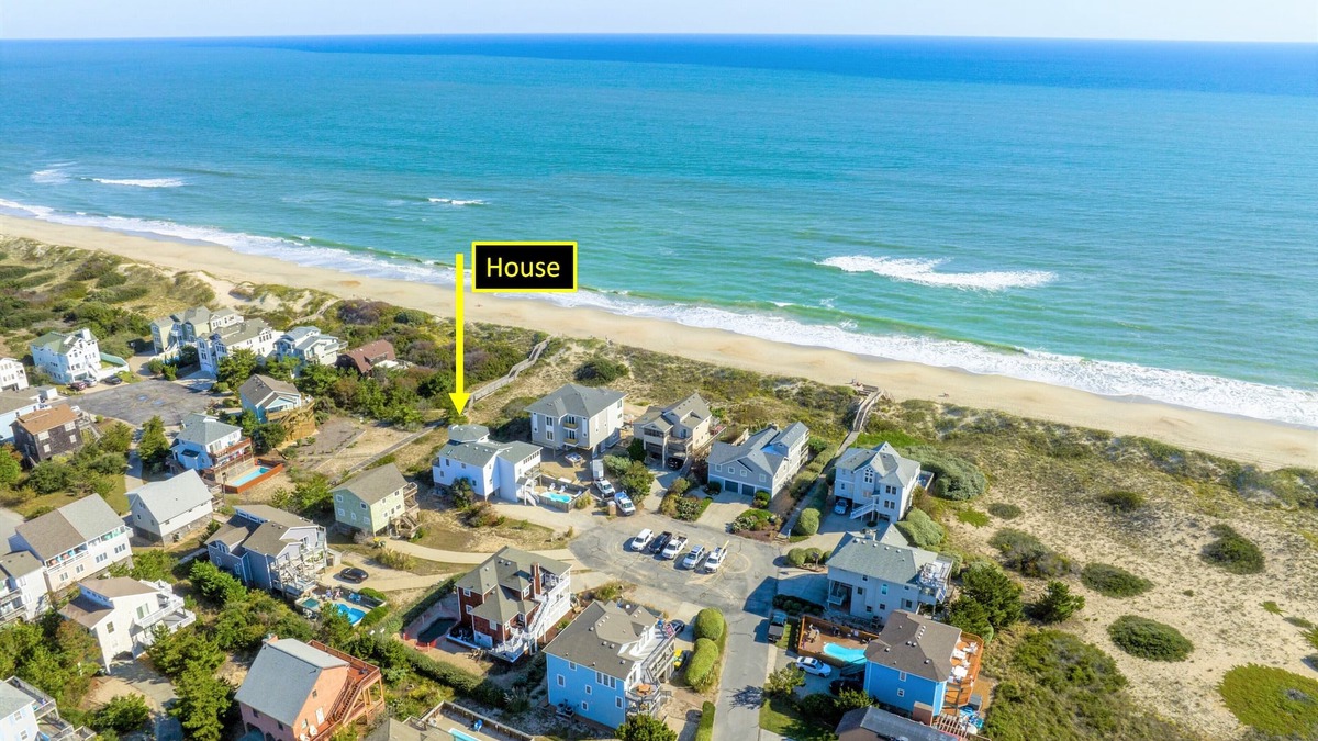 Ocean Sands House | Ocean Views! Sleeps 10! 4 bed/3 bath. Pool + HotTub + Beachfront