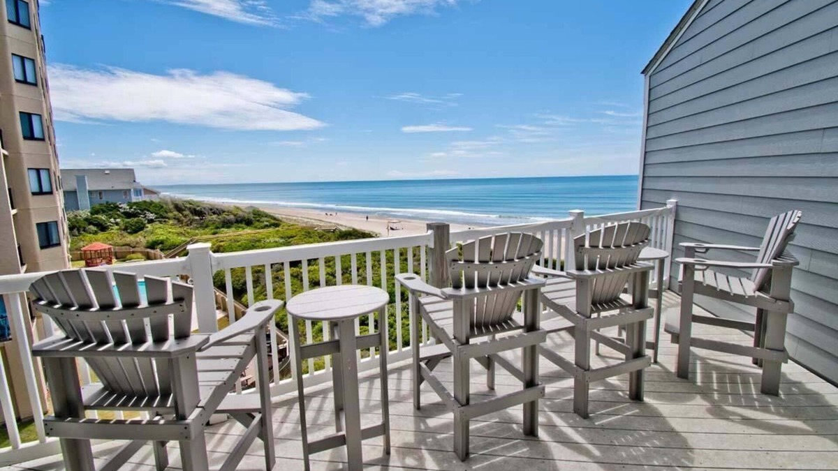 Indian Beach Condo | Oceanfront 2 bedroom 2 bath condo, beautifully decorated and maintained