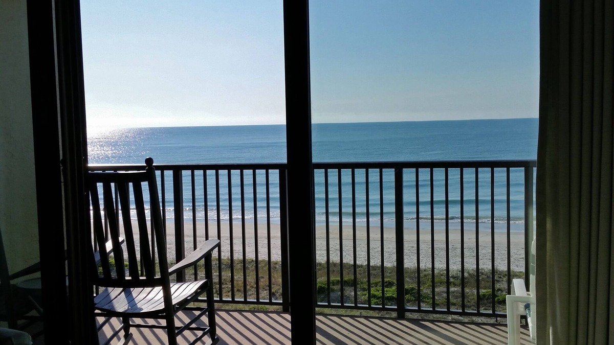 Litchfield by the Sea Condo | Oceanfront 2-story condo, direct ocean view, 2 balconies, 2 king beds, pool