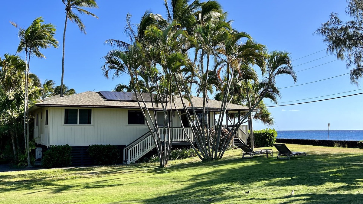 Poipu Cottage | Oceanfront Beach Home w/Hot Tub, EV Charger – Steps to Poipu Beach Park!