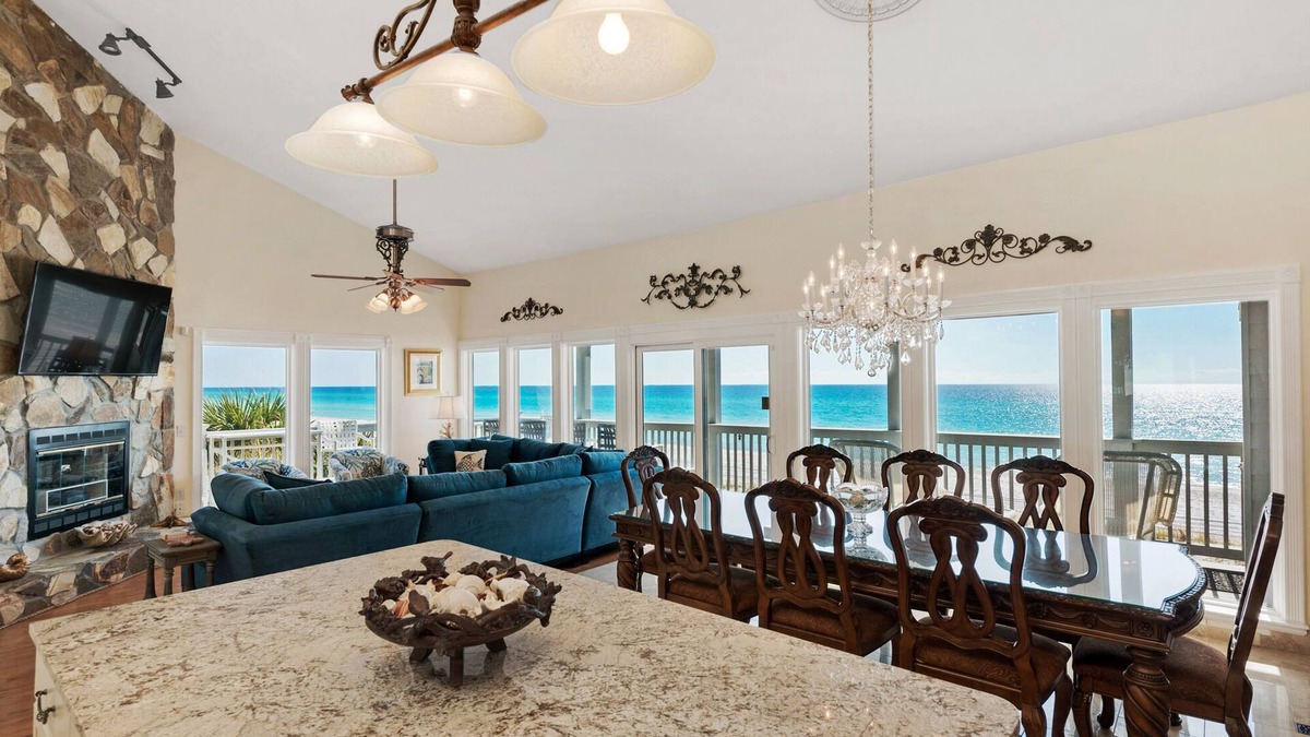 West Panama City Beach Condo | OCEANFRONT, CORNER, CONDO IN 2-STORY COMPLEX, WRAP-AROUND BALCONY, PET FRIENDLY!