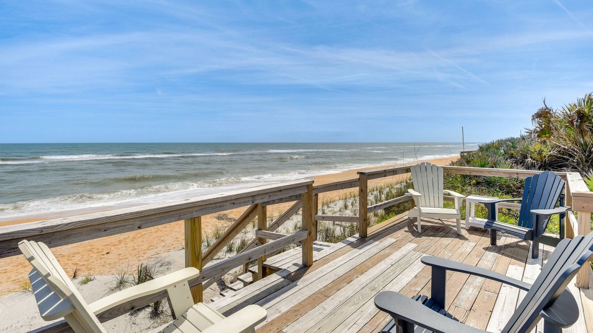 Florida House | Oceanfront Flagler Beach Home w/Decks & Gas Grill