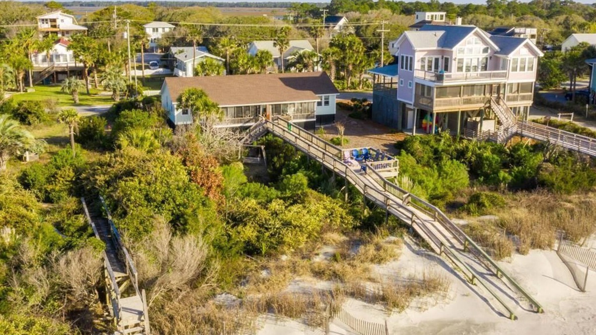 Folly Beach House | Oceanfront home with private beachfront deck