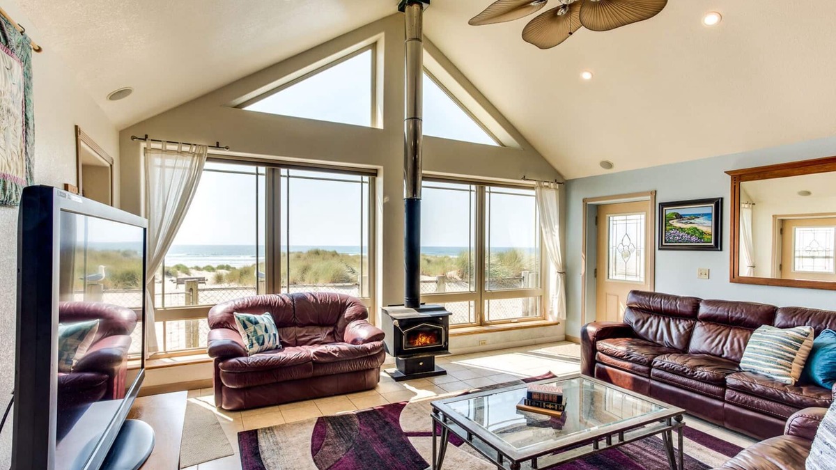 Bayshore House | Oceanfront Home with Sandy Beach Right Out Your Door! Dog Friendly!
