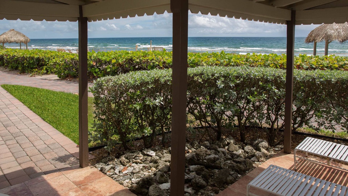 Hillsboro Beach Villa | Oceanfront Villa step out the front door and you're on the beach! Villa D