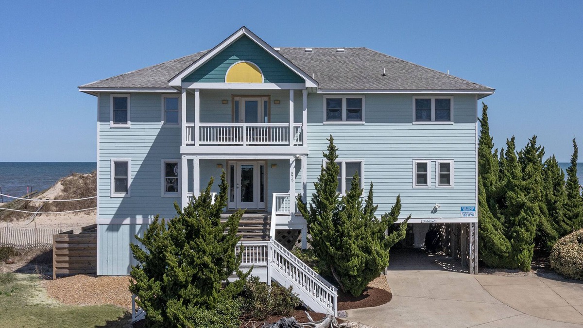 Whalehead Beach House | Oceanfront w Elevator, 6 Bedrooms & Private Walkway, Custom Pool, VIEWS