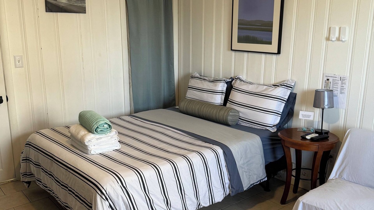 Hampton Apartment | Oceanside Motel room at North Beach Motel! Pet Friendly!