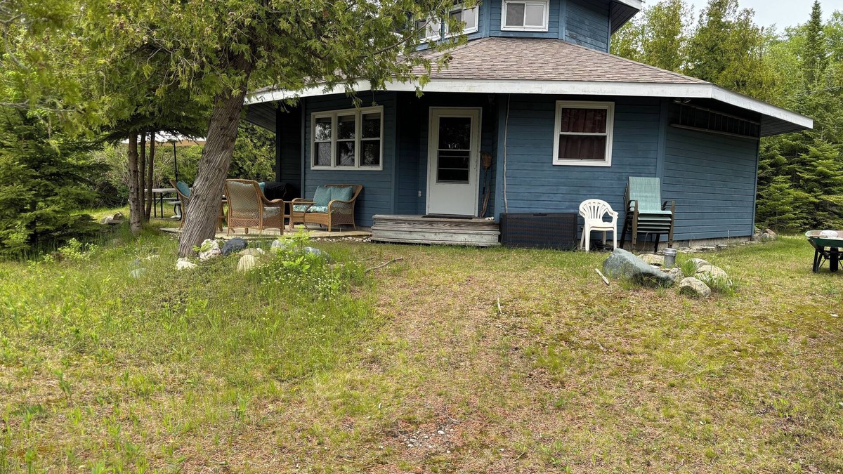 St Ignace House | Octagon Beach HousenEnjoy a tranquil getaway w/private beach on Lake Michigan