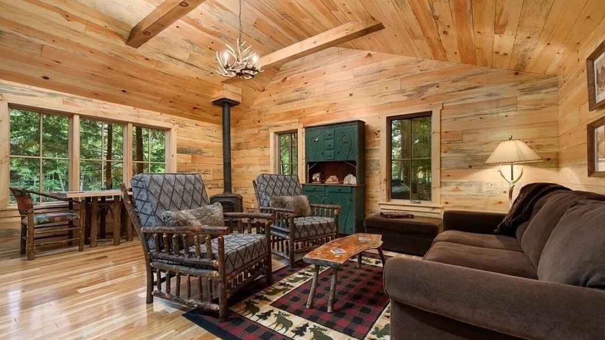 Old Forge Cabin | Old Forge, NY - Secluded Riverfront Cottage with AC, W/D, Walk to Town!
