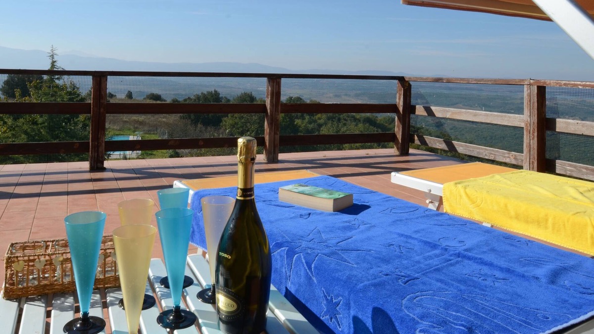 Citta della Pieve Cabin | Old Hunting Lodge With Exceptional Views of Lakes and Villages of Val di Chiana