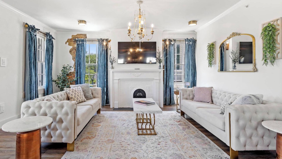 Biloxi Apartment | Old Spanish House | Madeleine Suite C | Captivating Blend of History | Beach! | Fire Pit! | Downtown! | Golf Cart!