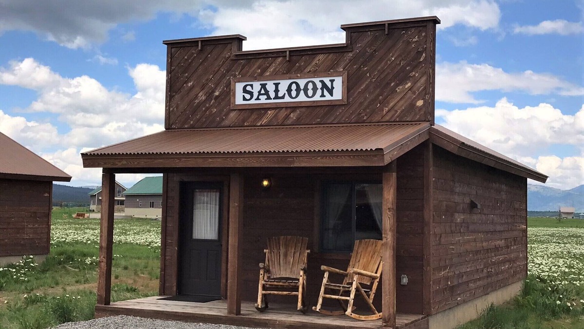Island Park Cabin | Old West Escapes, Saloon