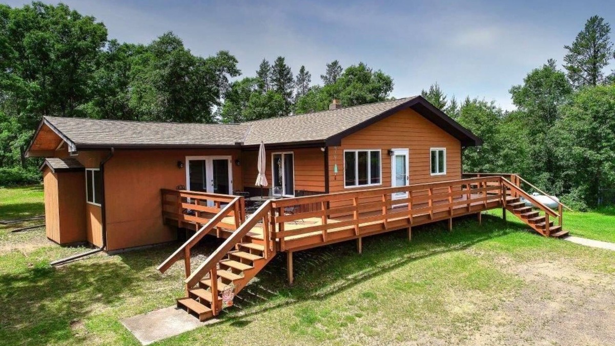 Gordon House | Ole's Outpost Cabin Wascott/Minong on UTV/Snowmobile Trail & Near Boat Landings!
