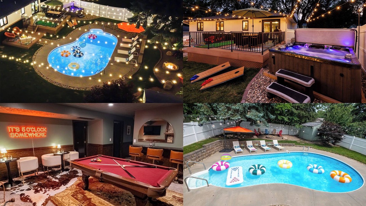 Leawood Southwest House | Omaha Oasis! Pool, Hot Tub, Mini Golf, Bar, Games