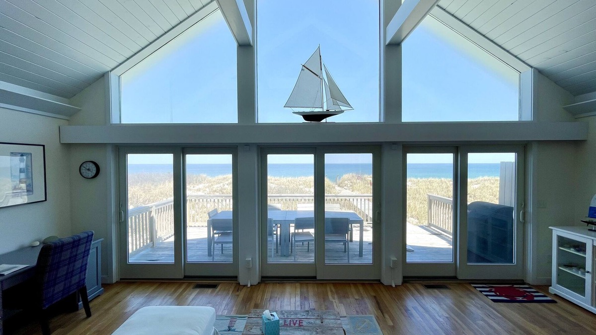 East Sandwich House | On a Private Beach Waterfront Home with Central A/C on Cape Cod Bay