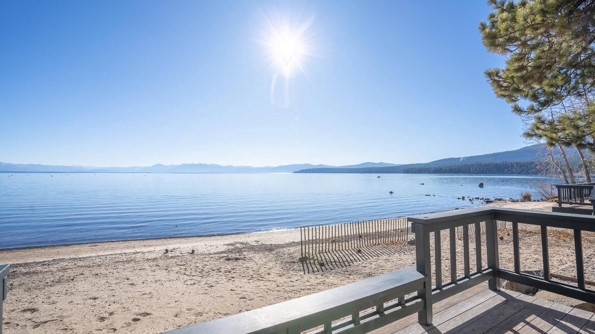 Tahoe Vista Cottage | "On the Beach" Cabin Perfect for 2! Lake Front!
