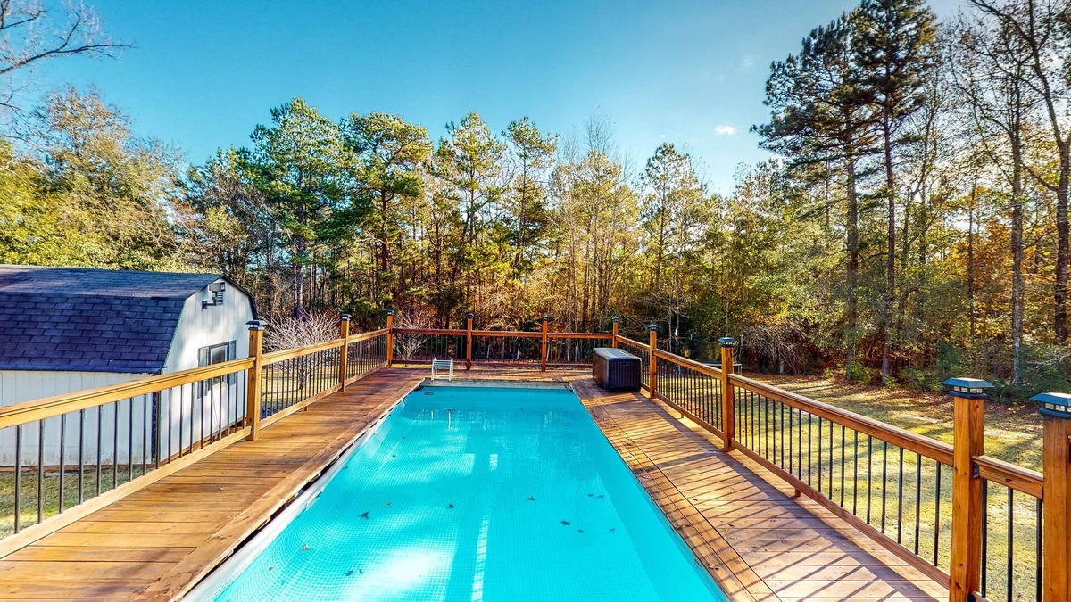 Oakhurst House | One-Acre Retreat near National Forest with Private Pool - Dog-Friendly