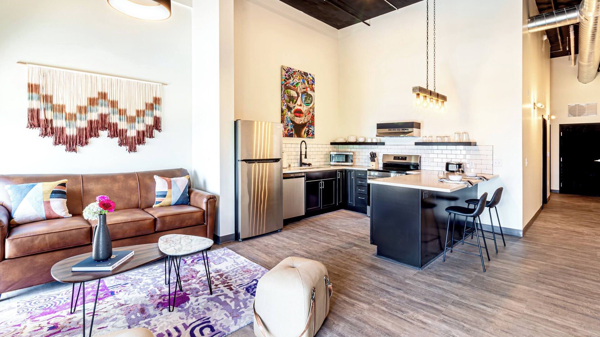 Madison House | One Bedroom King with views of the heart of downtown.