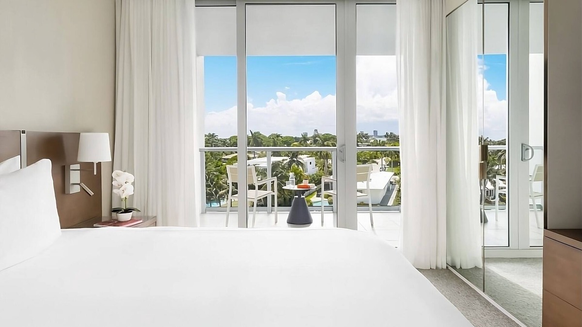 Bay Harbor Islands Hotel | One Bedroom King Suite Balcony Water View at The Altair Hotel Bay Harbor Miami!
