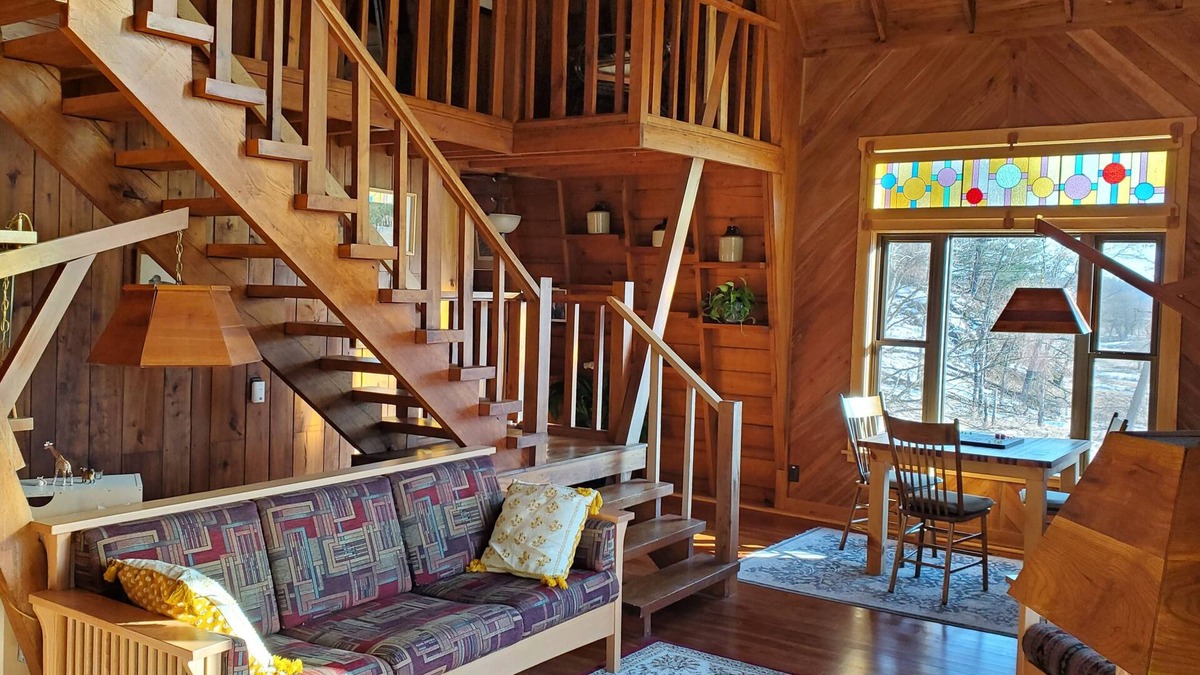 Iowa County House | One-of-a-kind house on 240 acres w/prairie, woods & trout-stream - pet-friendly