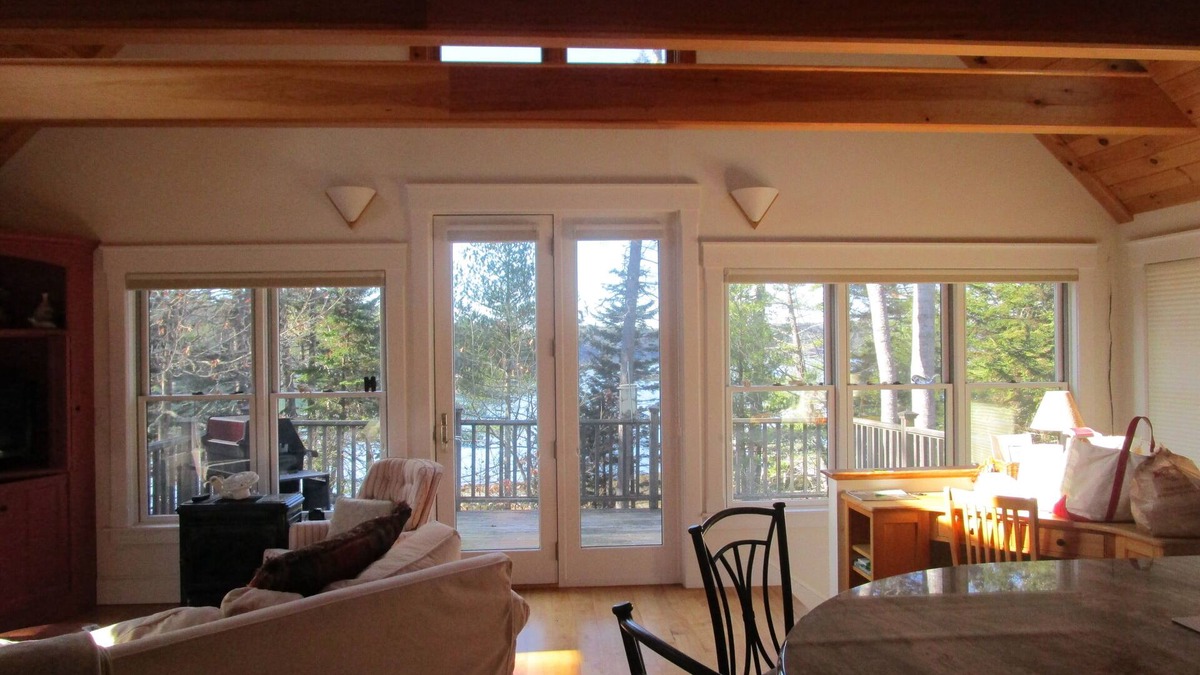 South Bristol House | Open Plan Shorefront Home With Dock And Sunsets