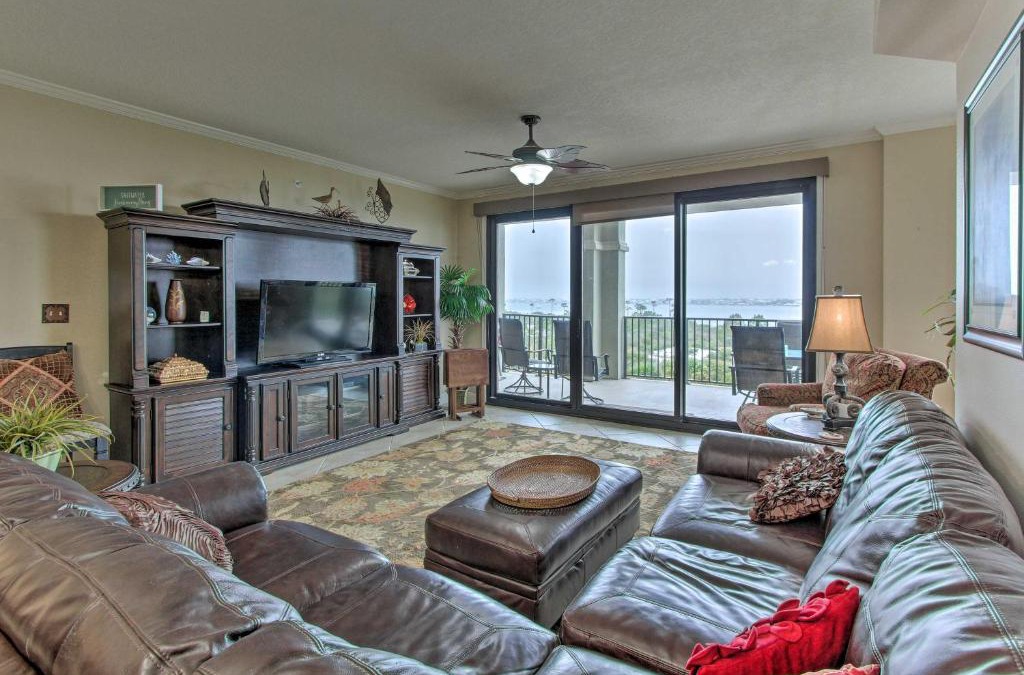 Ono Island Apartment | Ornate Resort Condo with Balcony, Pool, Water Views!