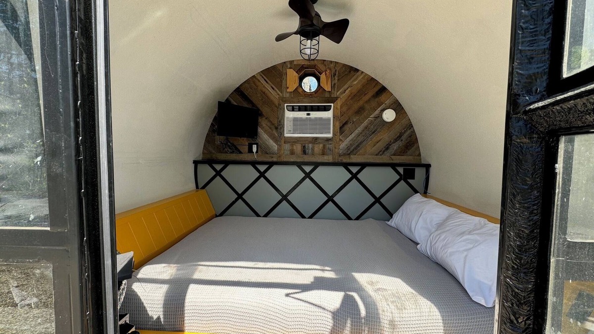 Lancaster Cabin | Our Tubes offer a camping experience for those that love the outdoors but also love a bed.