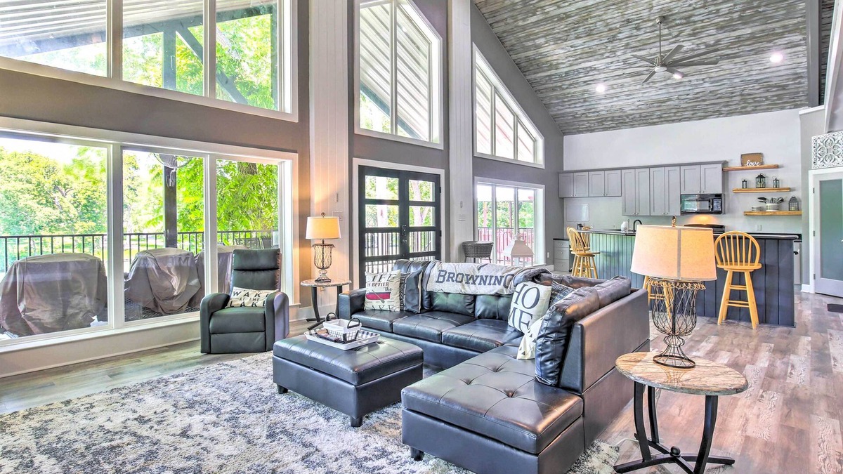 McQueeney House | Outdoor Entertainment Space: Home in McQueeney