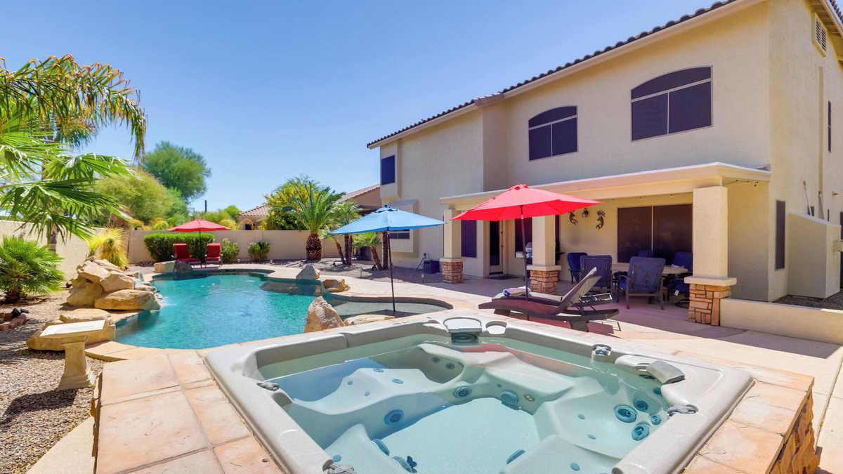 Canyon Trails House | Outdoor Living Space: Sunny Retreat in Goodyear!