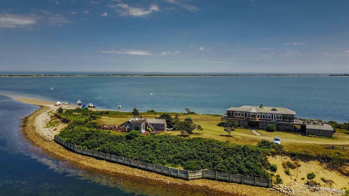 Edgartown House | Outermost Island Compound w Private Beach & 360 Water Views