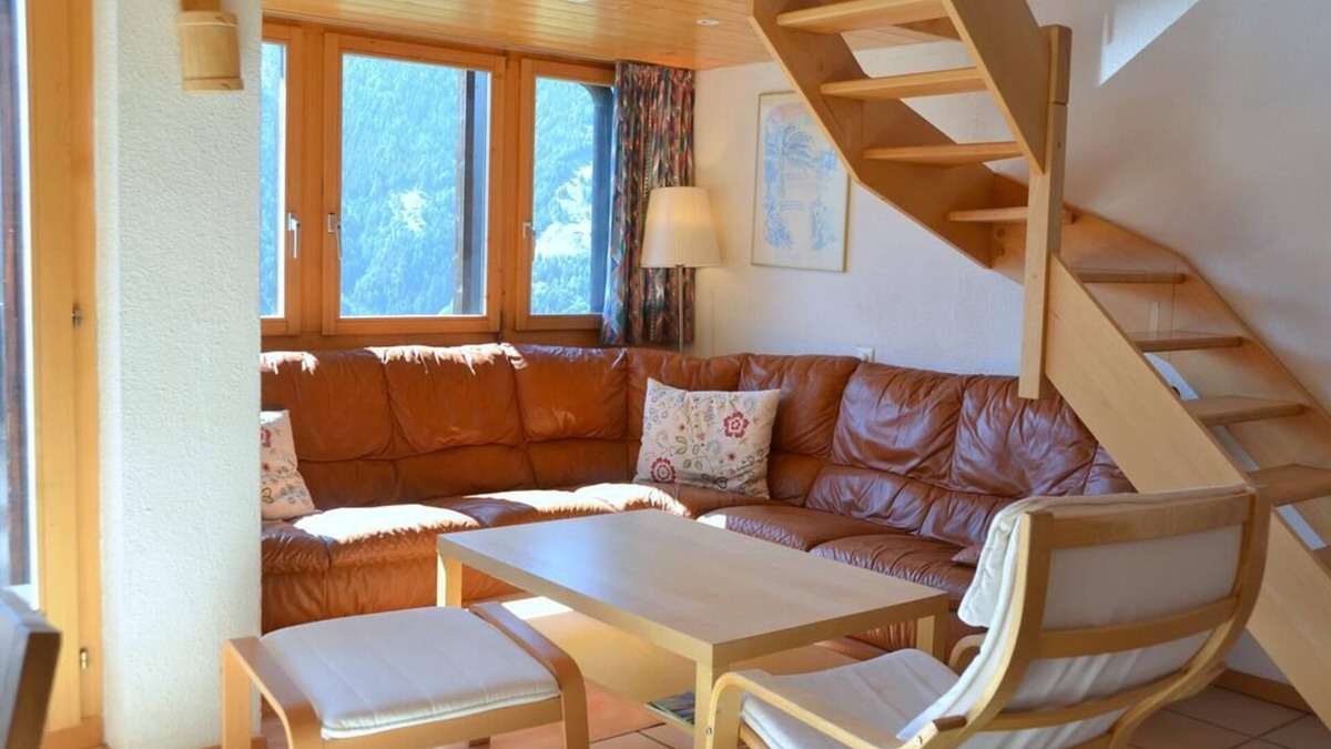 St. Luc Apartment | Outside : 2-storey attic flat for 8 persons, balcony with garden furniture -Inside : 90 sqm, entranc