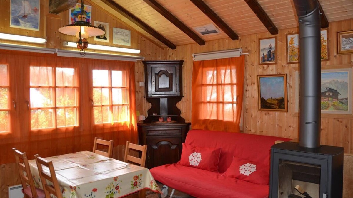 Saint-Luc Ski Chalet | Outside : 2-storey hay rick, for 2-4 persons, balcony on 3 sides upstairs and beautiful terrace with