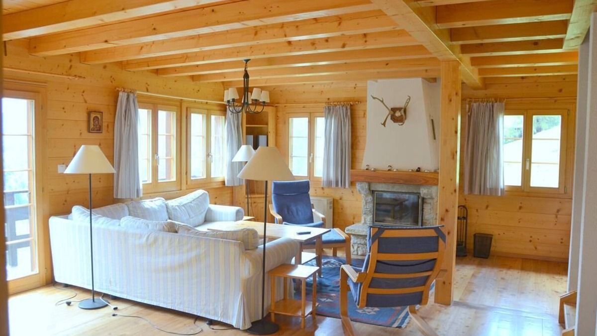 Saint-Luc Ski Chalet | Outside : chalet for 8 persons, large terrace and balcony with garden furniture -Inside : 160 sqm, s