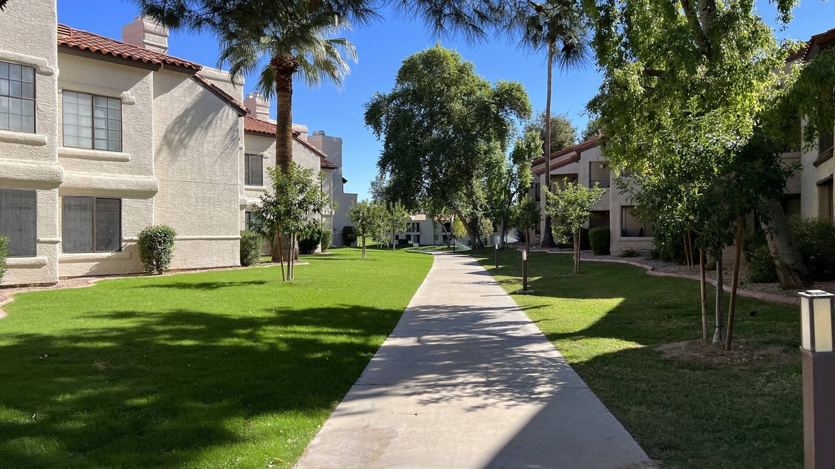 Central Scottsdale Condo | Outstanding, updated First Floor 2B Condo Backing Up To Green Belt