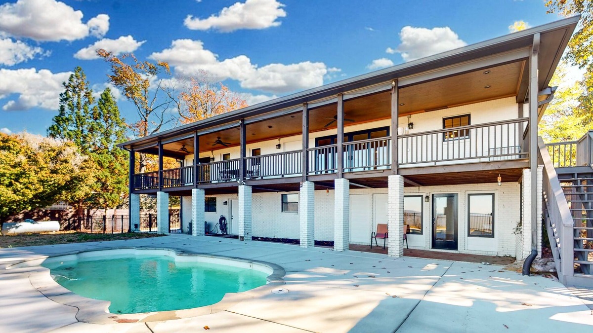 Lookout Mountain House | Overlook four states in this exquisite dog friendly home with pool