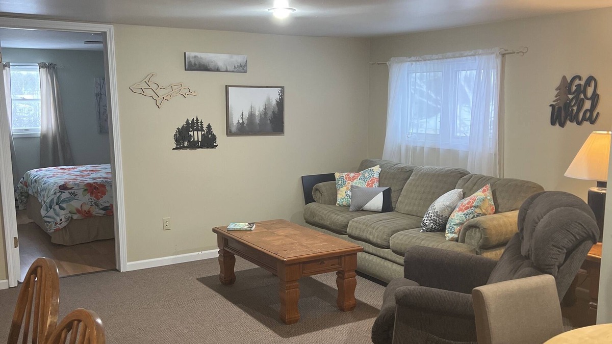 St Ignace Apartment | Owl’s Nest our UP Guest Getaway