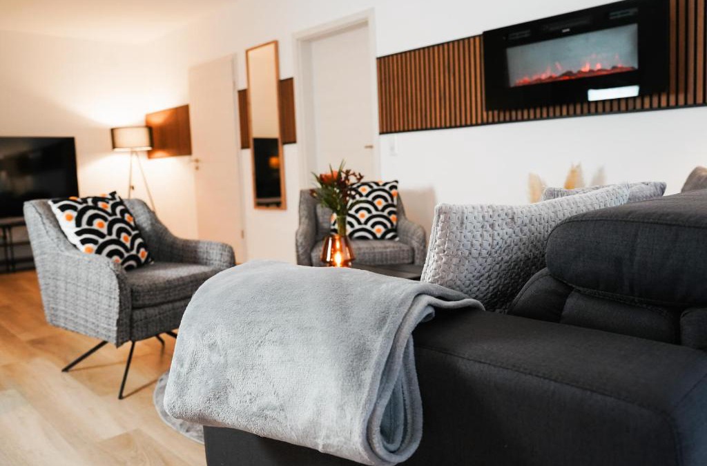 Kernstadt Apartment | Paderborn-Oase mit Kamin-Balkon-Stilvolles Zuhause-Self Check-Parkplatz