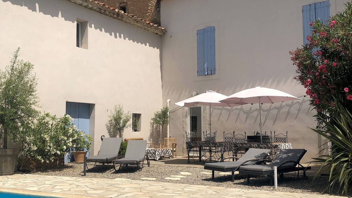 Raissac-d'Aude House | Pair of lovely village houses with private pool 6 bed 4 bath Wifi Freesat TV