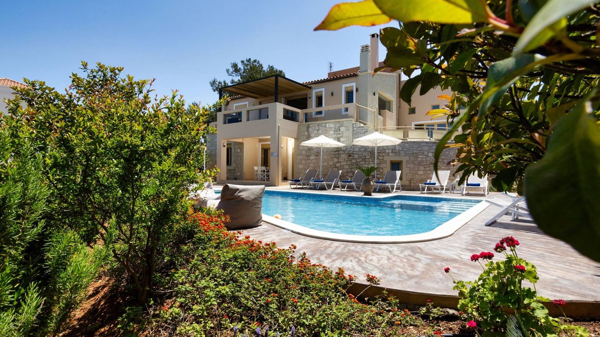 Roussospiti Villa | Palladio Luxury Villa with amazing view