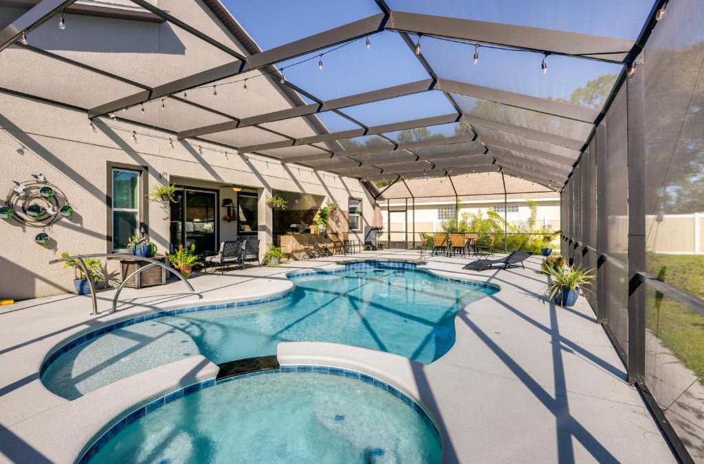 Palm Coast House | Palm Coast Paradise Pool, Spa and Outdoor Kitchen