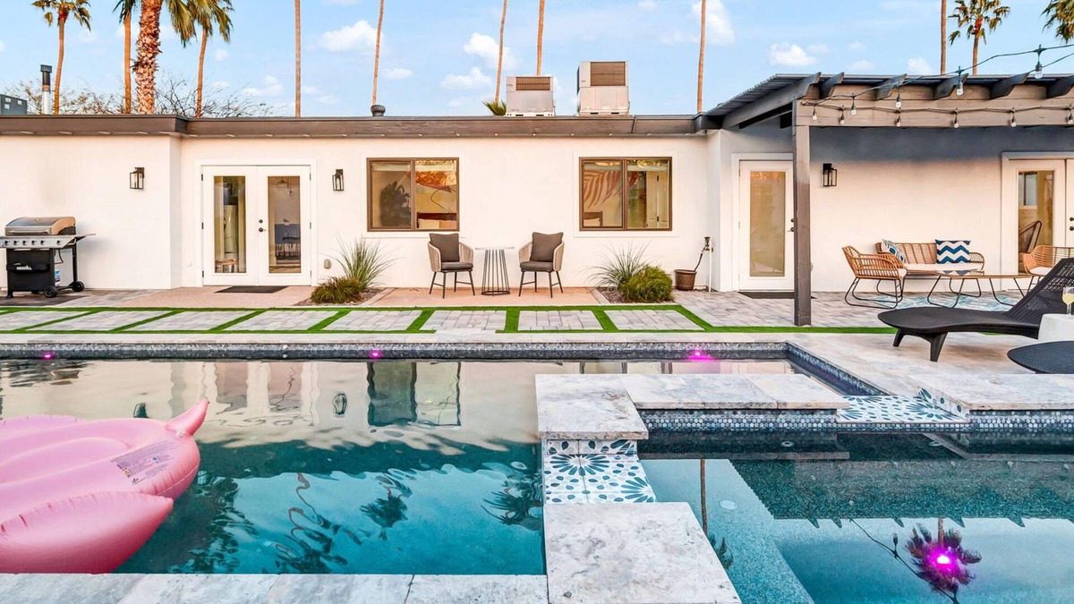 South Scottsdale House | Palm Oasis by LuxeKey | Pool & Spa in Scottsdale w/Camelback Mountain View