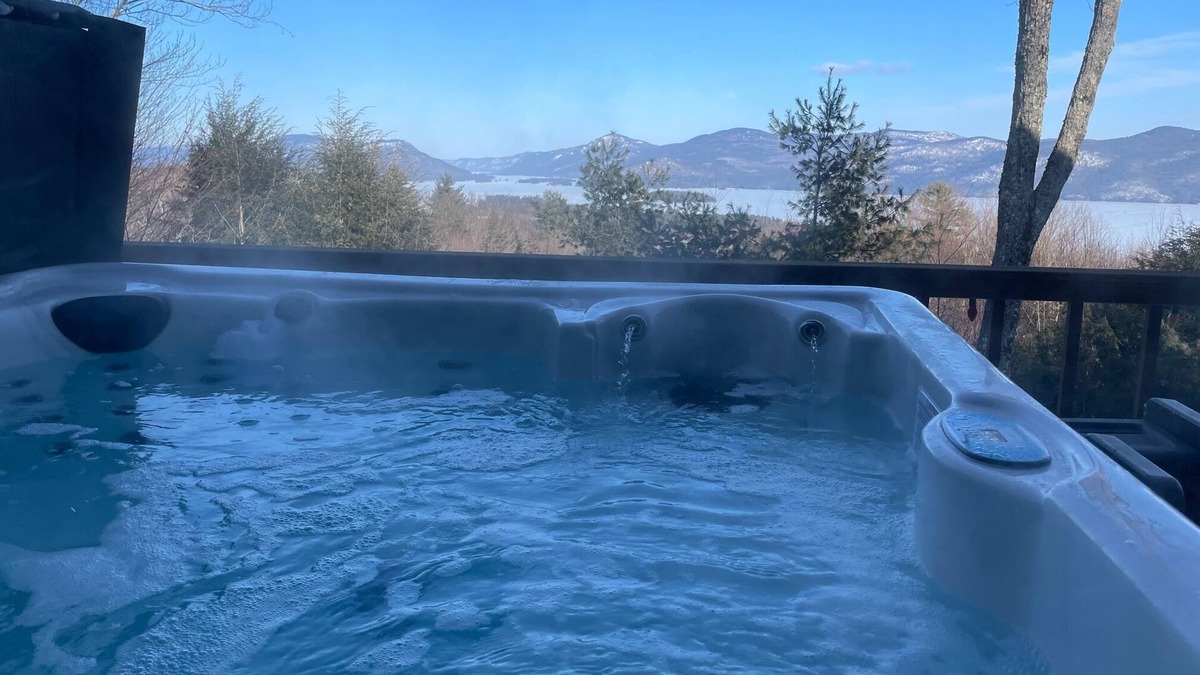 Diamond Point House | Panoramic Lake George & Mountain View Home, Hot Tub