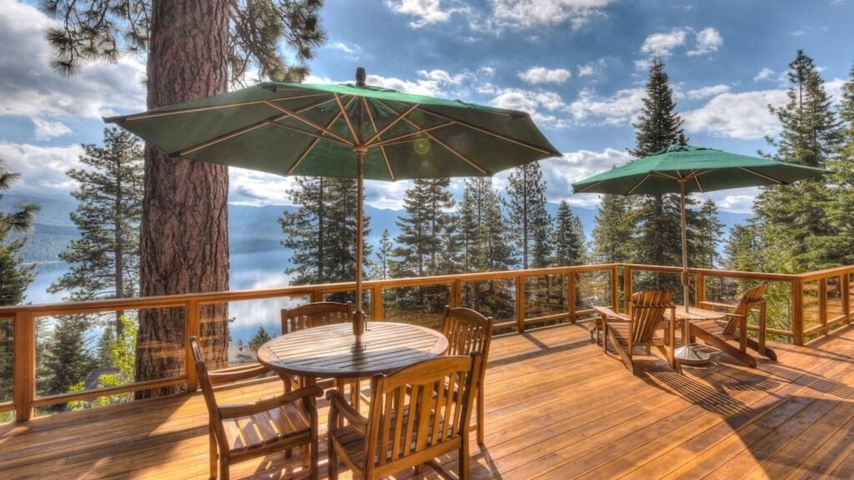 Crystal Bay House | Panoramic lake view in Crystal Bay